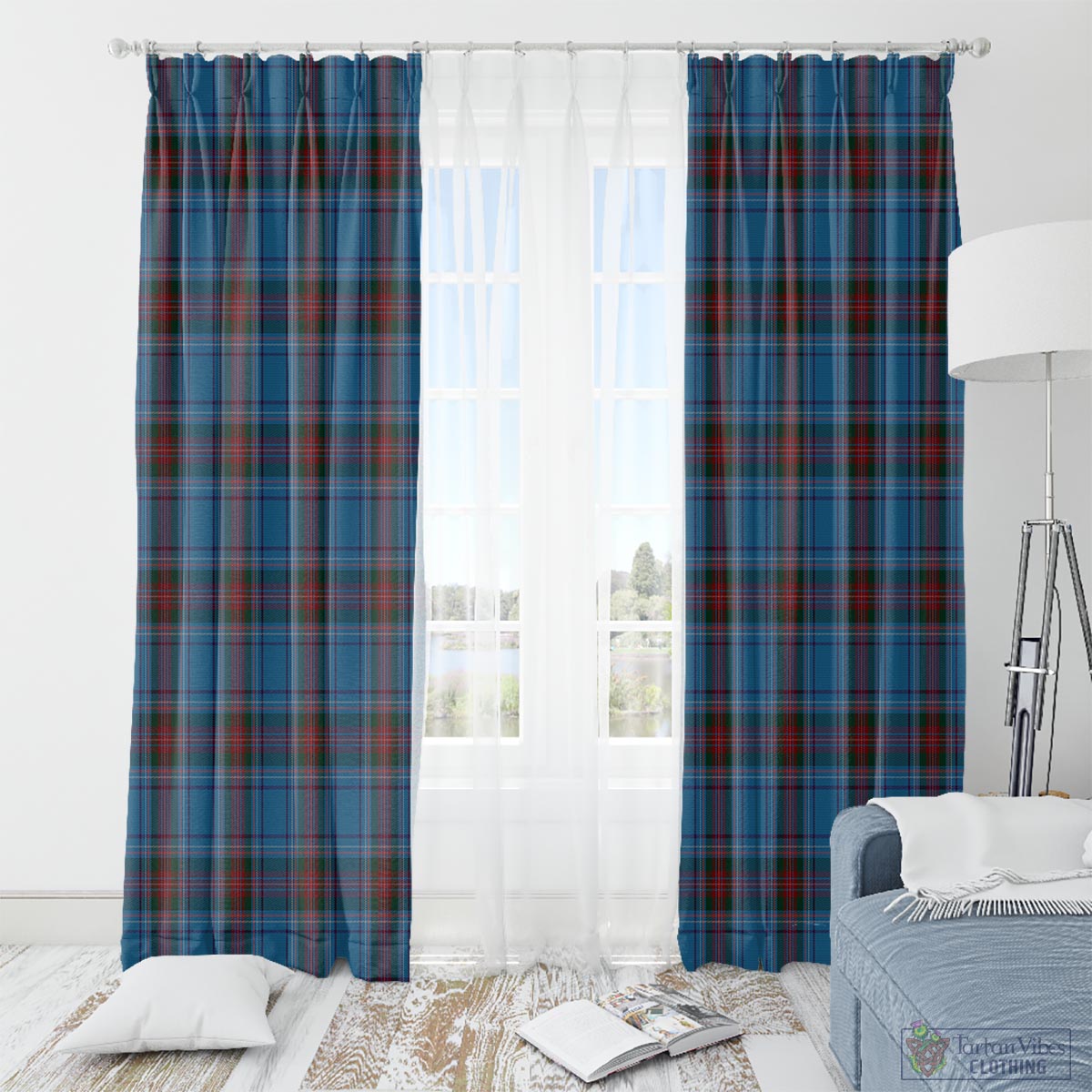Louth County Ireland Tartan Window Curtain