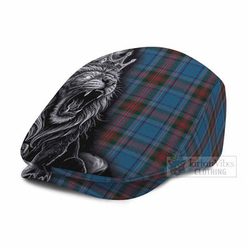 Louth County Ireland Tartan Flat Cap, Jeff Cap Roaring Lion Heritage