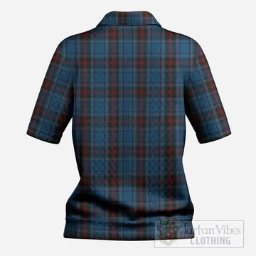 Louth County Ireland Tartan Women’s Polo Sweater Top