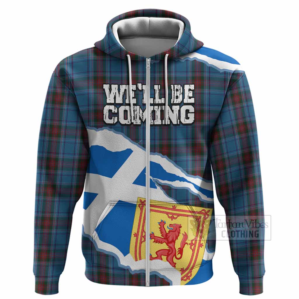 Louth Scotland Football Tartan Hoodie We'll Be Coming