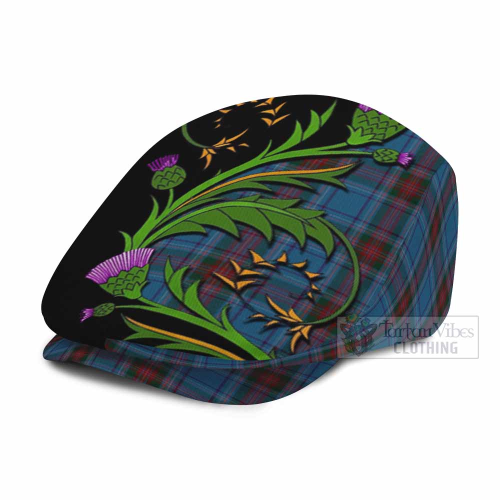 Louth Tartan Flat Cap, Jeff Cap Scottish Thistle Pride Heritage Art