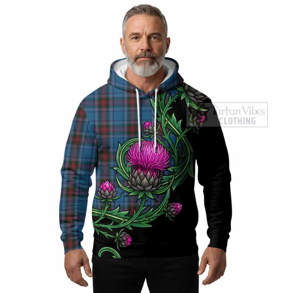 Louth Tartan Hoodie Resilient Scottish Thistle