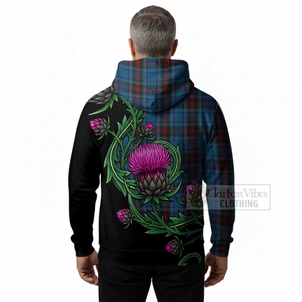 Louth Tartan Hoodie Resilient Scottish Thistle