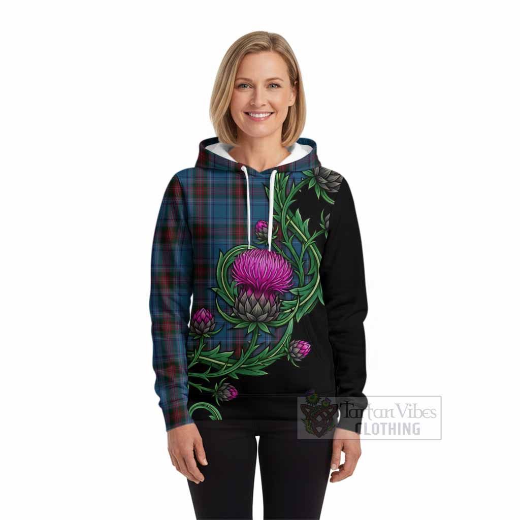 Louth Tartan Hoodie Resilient Scottish Thistle