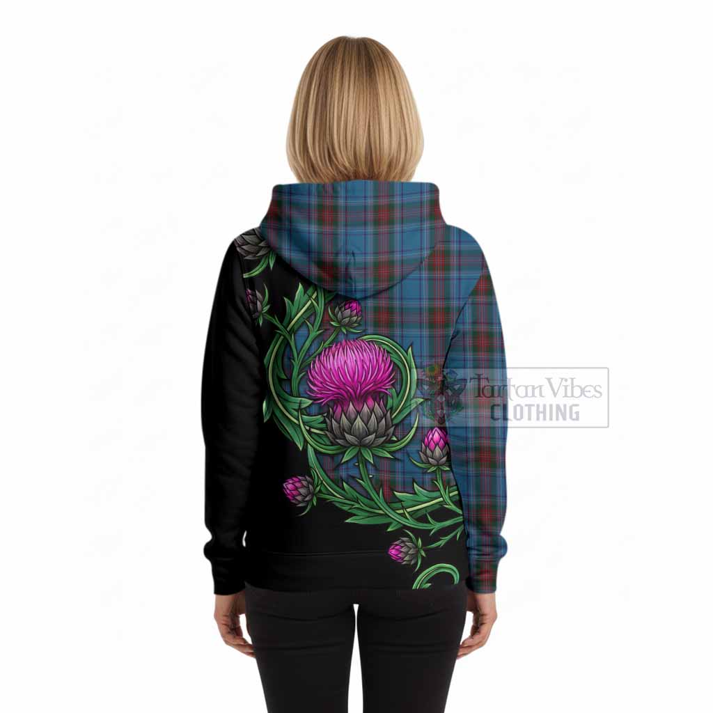 Louth Tartan Hoodie Resilient Scottish Thistle
