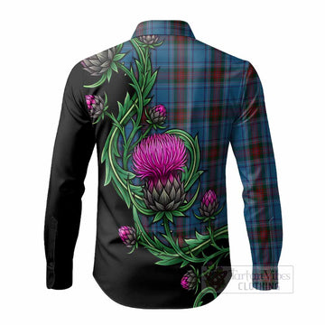 Louth Tartan Long Sleeve Button Shirts Resilient Scottish Thistle