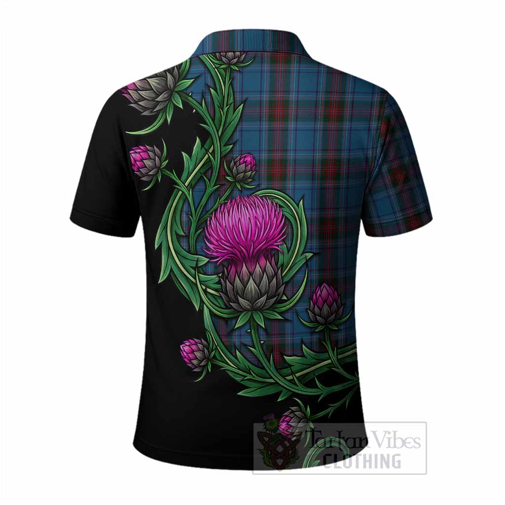 Louth Tartan Polo Shirt Resilient Scottish Thistle