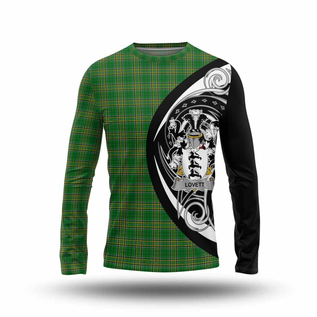 Lovett Irish Clan Long Sleeve T-Shirt Celtic Circle Style Unisex - Tartan Vibes Clothing