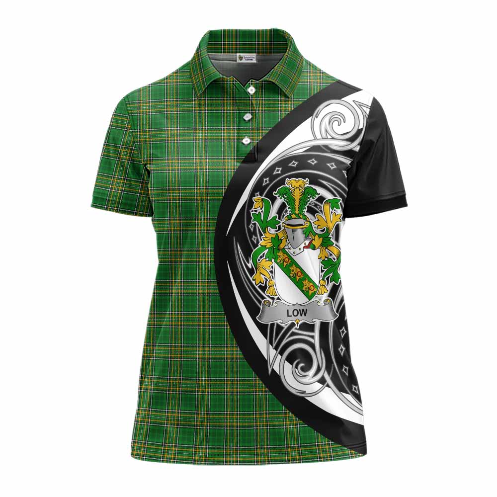 Low Irish Clan Women's Polo Shirt Celtic Circle Style Women - Tartan Vibes Clothing