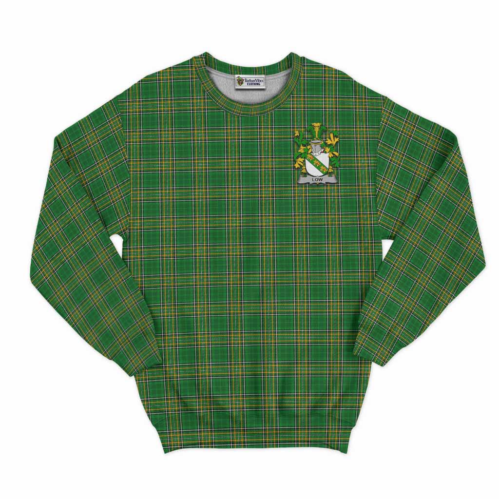 Low Irish Clan Tartan Sweatshirt with Coat of Arms Unisex - Tartan Vibes Clothing