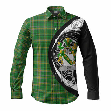 Low Irish Clan Long Sleeve Button Shirt Celtic Circle Style Men's Shirt S - Tartan Vibes Clothing