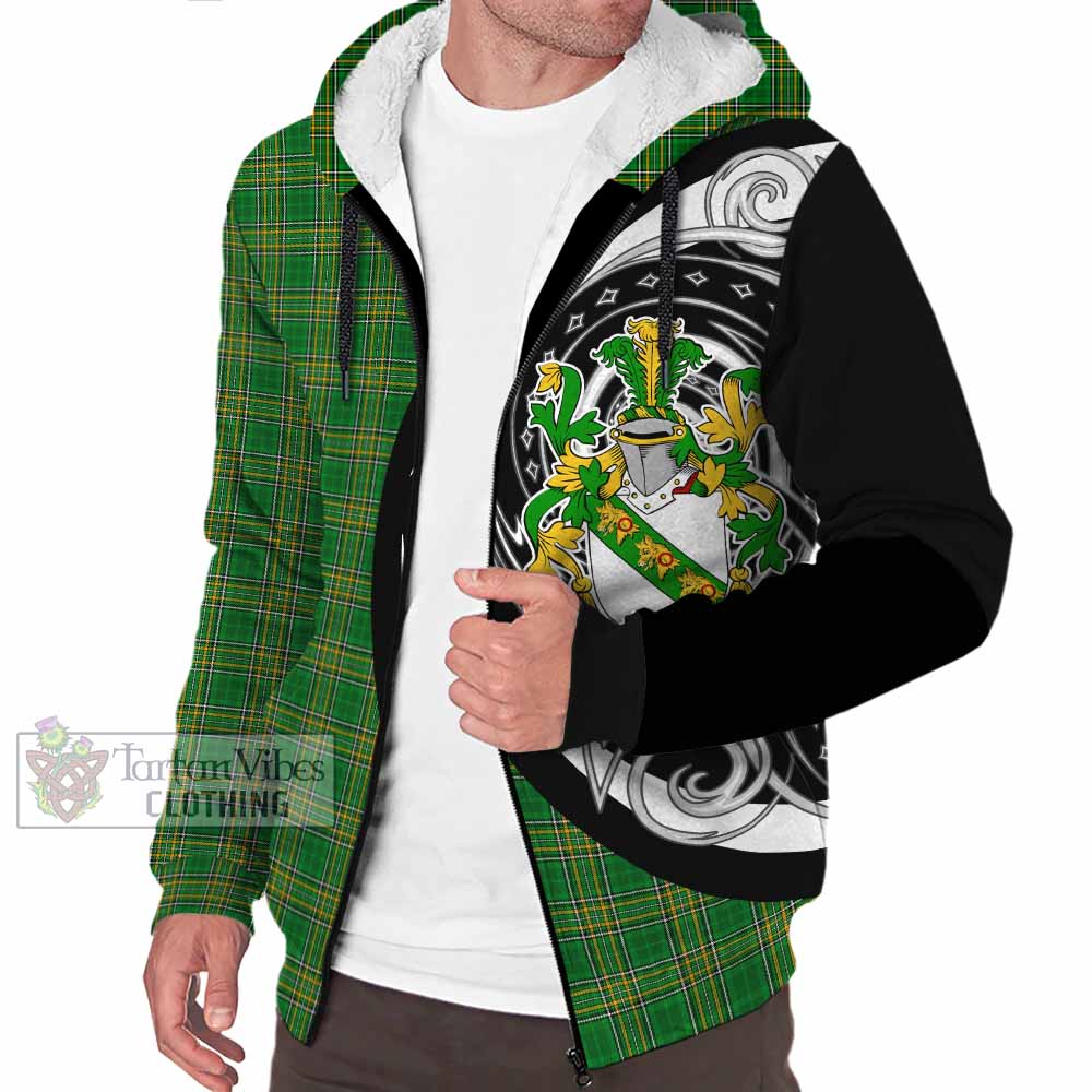 Tartan Vibes Clothing Low Irish Clan Sherpa Hoodie Celtic Circle Style