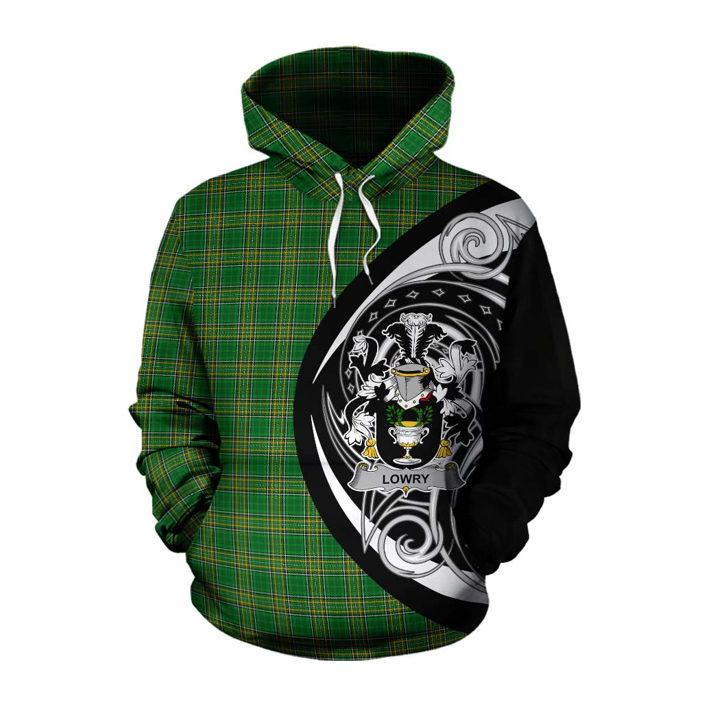 Lowry Irish Clan Cotton Hoodie Celtic Circle Style Pullover Hoodie XS - Tartan Vibes Clothing