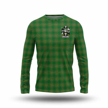 Lowry Irish Clan Tartan Long Sleeve T-Shirt with Coat of Arms Unisex - Tartan Vibes Clothing