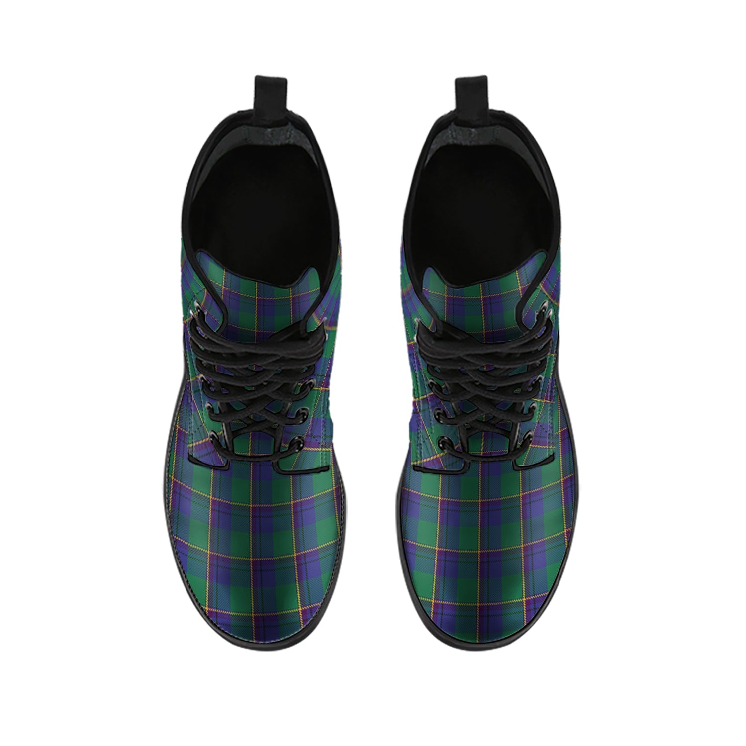 Lowry Tartan Leather Boots - Tartan Vibes Clothing