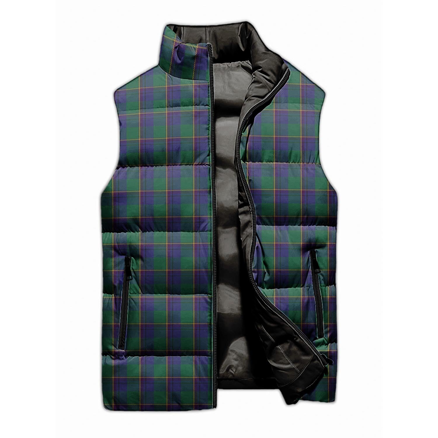 Lowry Tartan Sleeveless Puffer Jacket Unisex M - Tartan Vibes Clothing