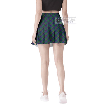 Lowry Tartan Women's Plated Mini Skirt Cross Style - Tartan Vibes Clothing