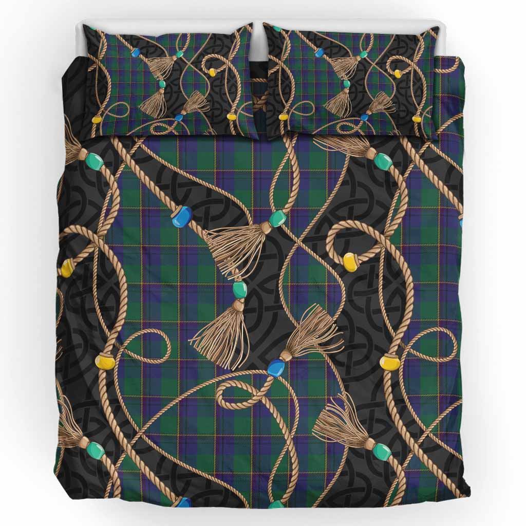 Lowry Scottish Tartan Twisted Ropes Stylized Bedding Set UK Bedding Set UK King 91*87 inch - Tartan Vibes Clothing