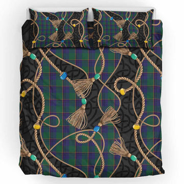 Lowry Scottish Tartan Twisted Ropes Stylized Bedding Set UK Bedding Set UK King 91*87 inch - Tartan Vibes Clothing