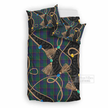 Lowry Scottish Tartan Twisted Ropes Stylized Bedding Set UK Bedding Set UK Double 79*79 inch - Tartan Vibes Clothing