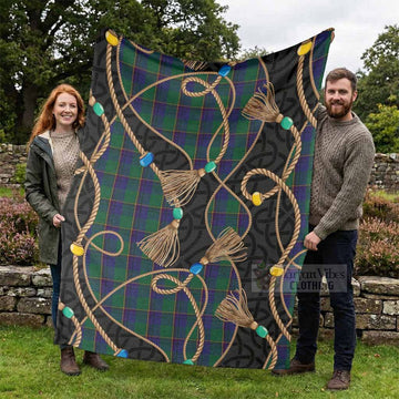 Lowry Scottish Tartan Twisted Ropes Stylized Blanket - Tartan Vibes Clothing