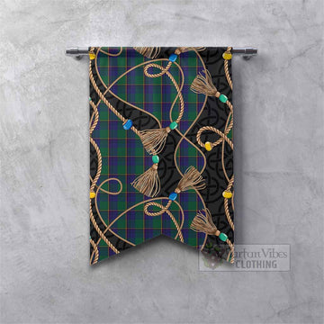 Lowry Scottish Tartan Twisted Ropes Stylized Gonfalon Fishtail - Tartan Vibes Clothing