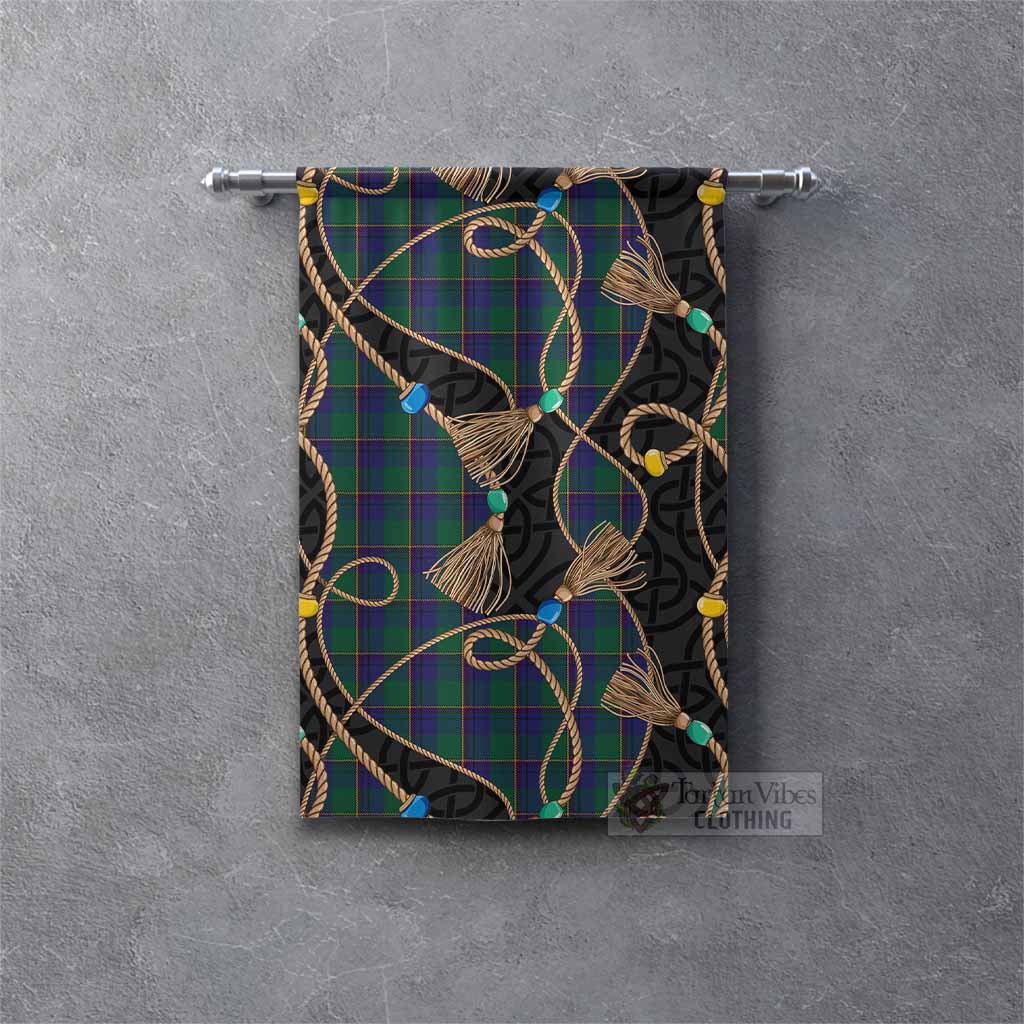 Lowry Scottish Tartan Twisted Ropes Stylized Gonfalon Rectangle - Tartan Vibes Clothing