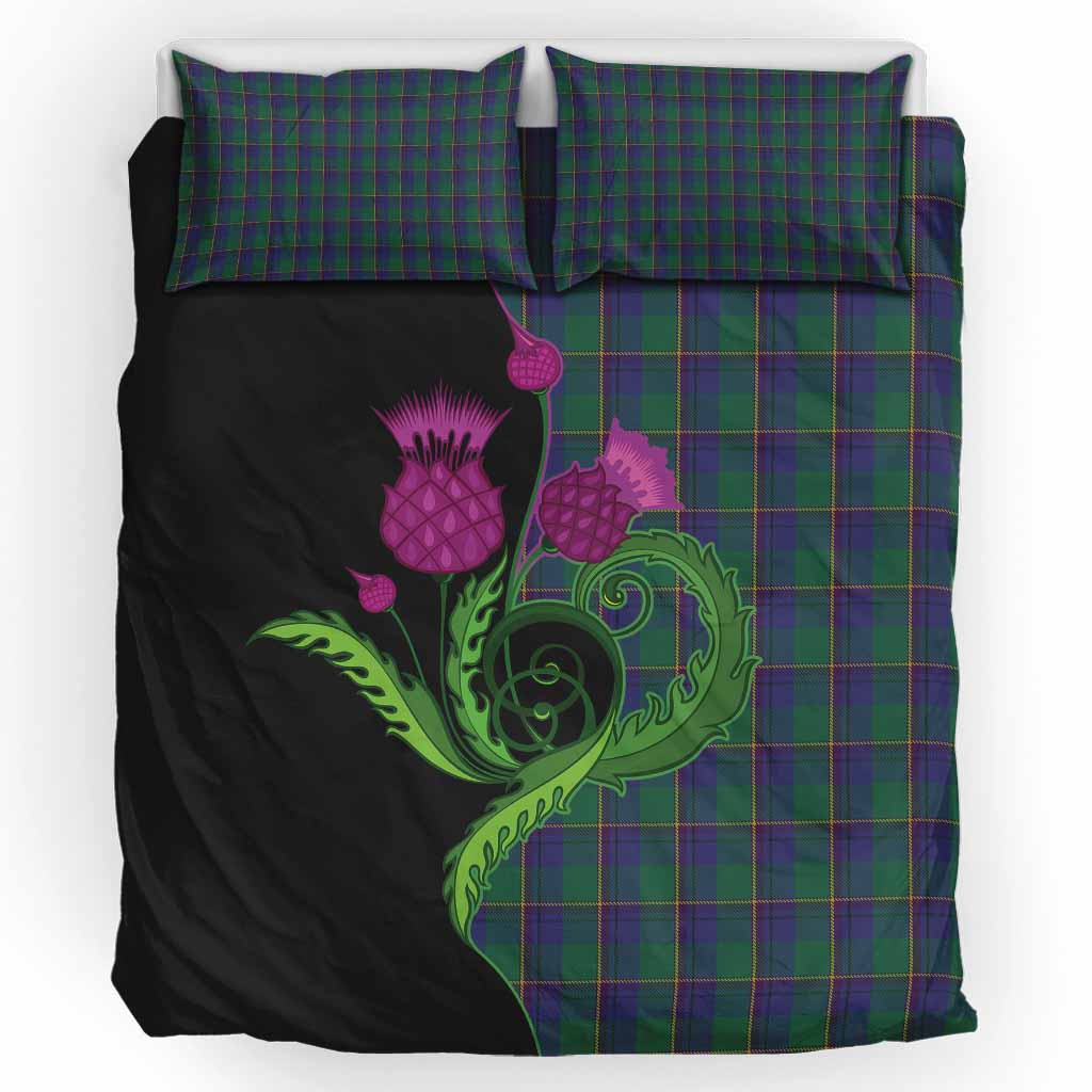 Lowry Tartan Bedding Set Traditional Scottish Thistle UK Bedding Set UK King 91*87 inch - Tartan Vibes Clothing