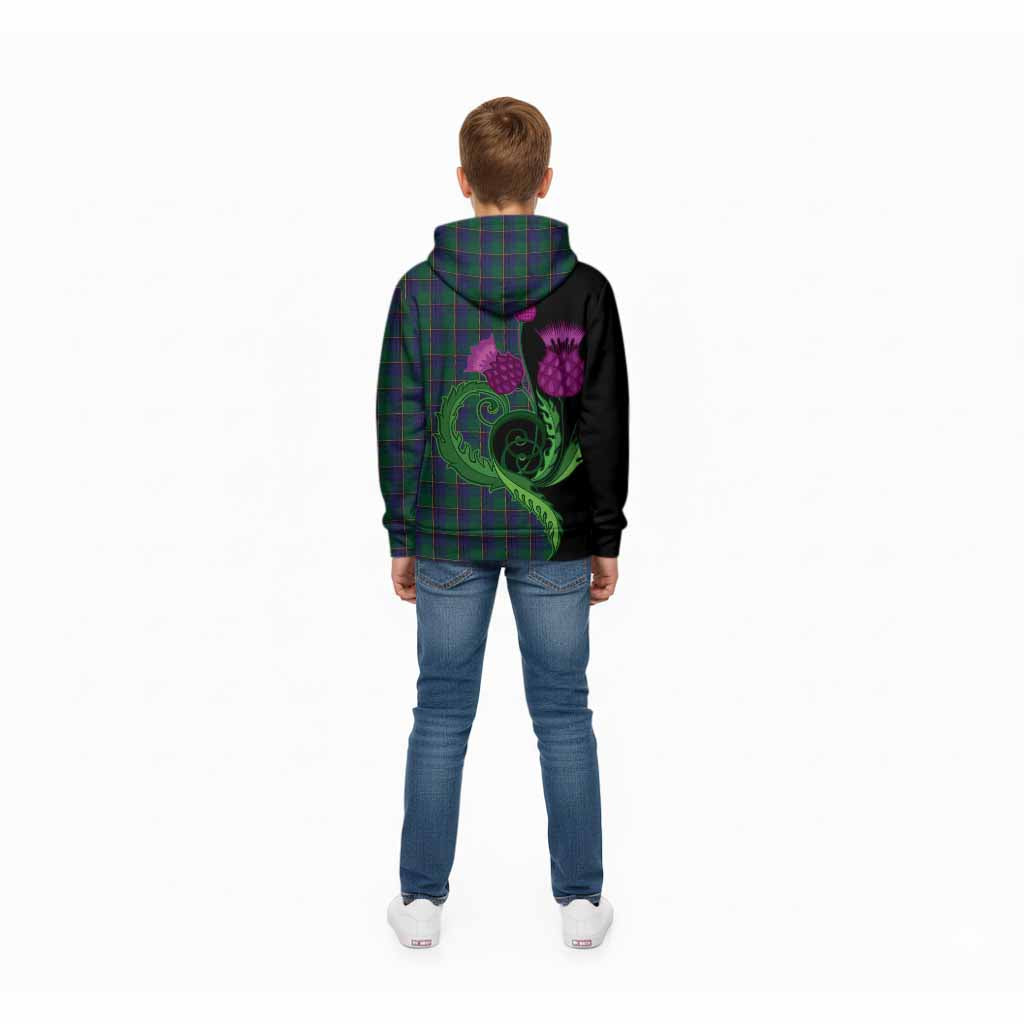 Lowry Tartan Kid Hoodie Traditional Scottish Thistle