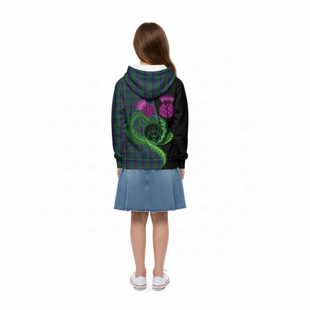 Lowry Tartan Kid Hoodie Traditional Scottish Thistle