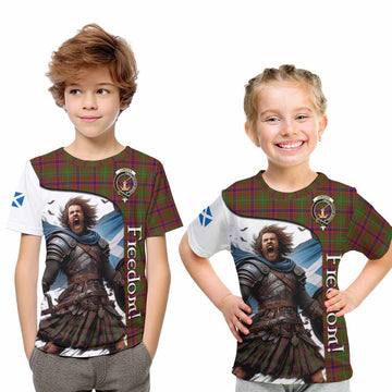 Lumsden Crest Tartan Kid T-Shirt Inspired by the Freedom of Scottish Warrior