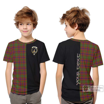 Lumsden Tartan Kid T-Shirt with Family Crest and Half Of Me Style