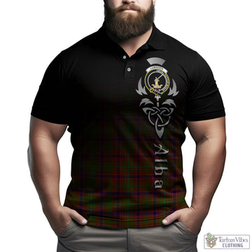 Lumsden Tartan Polo Shirt Featuring Alba Gu Brath Family Crest Celtic Inspired