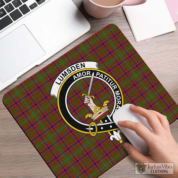Tartan Vibes Clothing Lumsden Tartan Mouse Pad with Family Crest