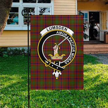 Lumsden Tartan Flag with Family Crest - Tartan Vibes Clothing