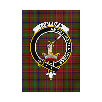 Lumsden Tartan Flag with Family Crest - Tartan Vibes Clothing
