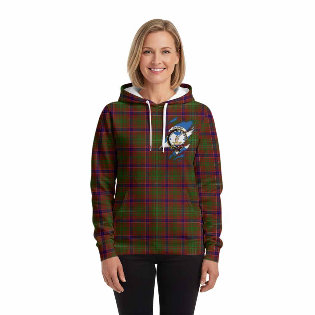 Lumsden Clan Crest In Me Tartan Hoodie Scotland Flag Style