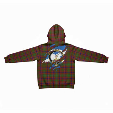 Lumsden Clan Crest In Me Tartan Kid Hoodie Scotland Flag Style