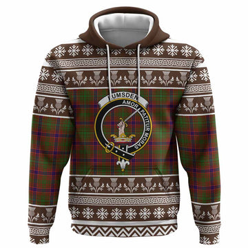 Lumsden Clan Tartan Christmas Hoodie with Family Crest