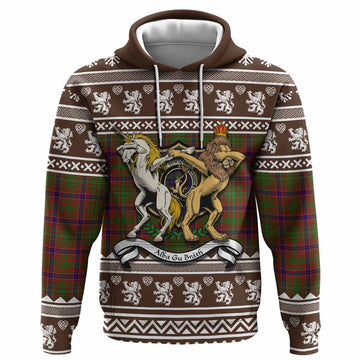 Lumsden Clan Tartan Crest Christmas Hoodie Coat of Arms Funny Style