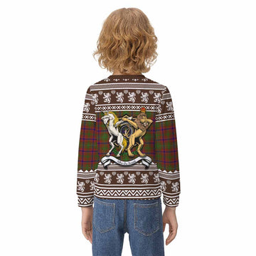 Lumsden Clan Tartan Crest Christmas Kid Ugly Sweatshirt Coat of Arms Funny Style