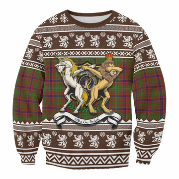 Lumsden Clan Tartan Crest Christmas Sweatshirt Coat of Arms Funny Style