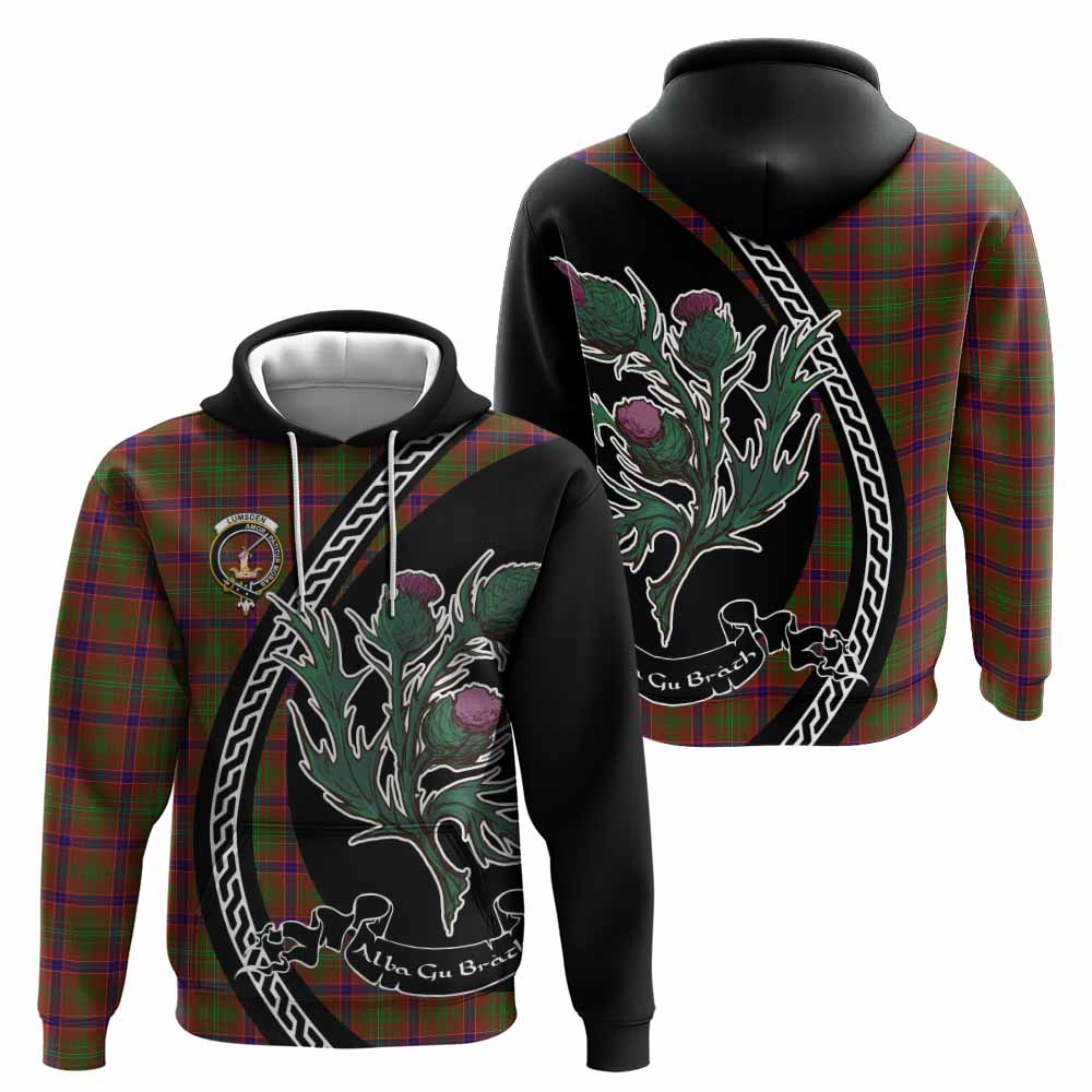 Lumsden Family Crest Tartan Hoodie Alba Thistle Inspired - Tartan Vibes Clothing
