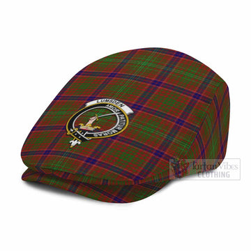 Lumsden Family Crest Tartan Jeff Cap, Tartan Flat Cap