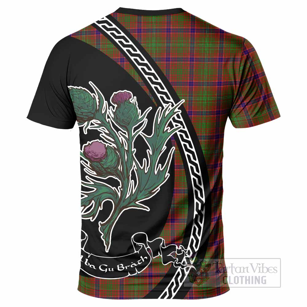 Lumsden Family Crest Tartan T-Shirt Alba Thistle Inspired - Tartan Vibes Clothing