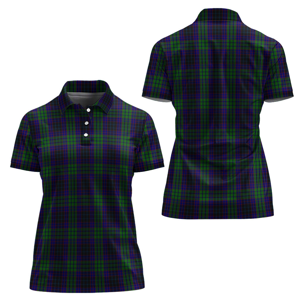 lumsden-green-tartan-polo-shirt-for-women