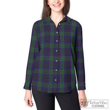 Lumsden Green Tartan Womens Casual Shirt