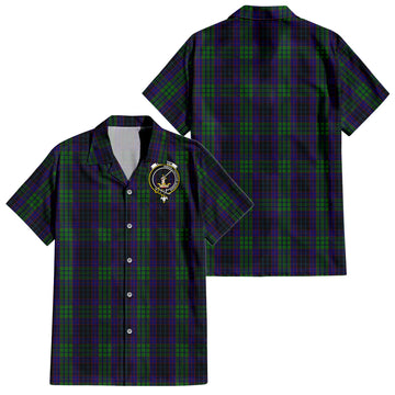 lumsden-green-tartan-short-sleeve-button-down-shirt-with-family-crest