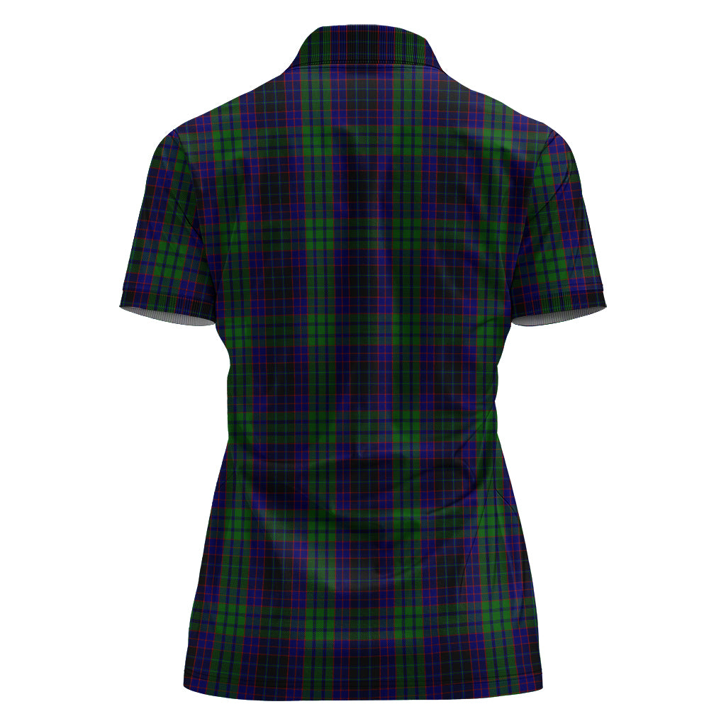 lumsden-green-tartan-polo-shirt-for-women