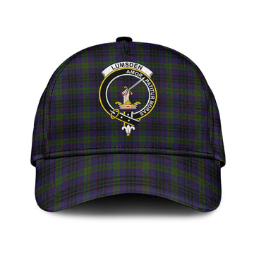 Lumsden Hunting Tartan Classic Cap with Family Crest